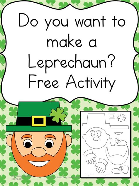 Leprechaun Activities For Kindergarten With Freebies Leprechauns Kindergarten - Leprechauns Kindergarten