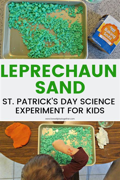 Leprechaun Sand A Fun Science Experiment For Kids Sand Science Experiments - Sand Science Experiments