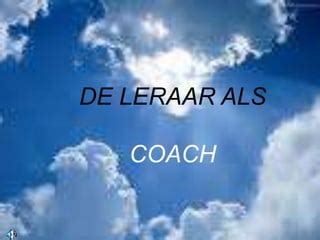leraar als coach