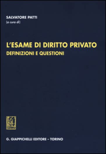 Read Online Lesame Di Diritto Privato Definizioni E Questioni 