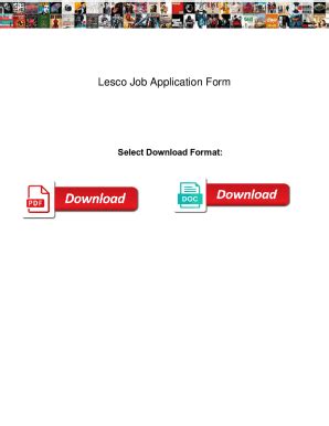 lesco job application form