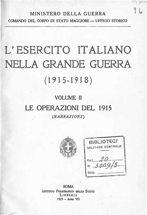 Download Lesercito Italiano Nella Grande Guerra 1915 1918 