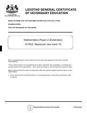 Full Download Lesotho Mathematics Question Paper Jc 