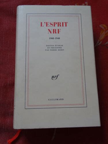 Read Lesprit Nrf 1908 1940 