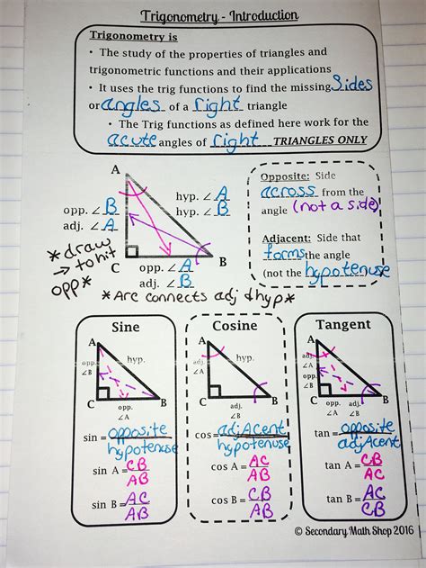 Lesson 10 Right Triangles And Trigonometry 10th Grade 10th Grade Math Lessons - 10th Grade Math Lessons