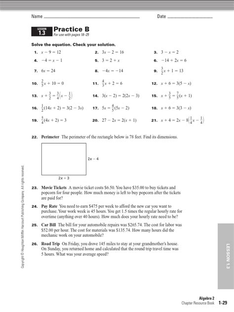 Lesson 2 Practice B Holt Geometry Answers