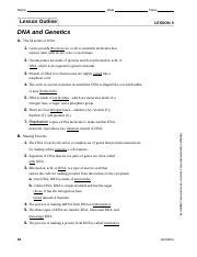 lesson 3 dna and genetics
