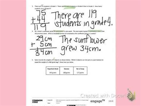 Lesson 3 Homework 15 Answer Key