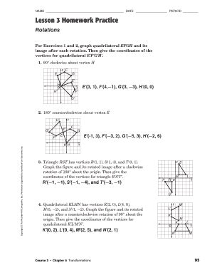 Lesson 3 Homework Practice Rotations Key Name Date Rotation Geometry Worksheet - Rotation Geometry Worksheet