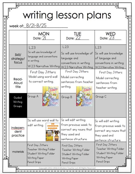 Lesson Plan For 3rd Grade Process Approach To 3rd Grade Writing Process - 3rd Grade Writing Process