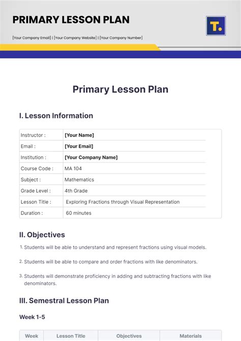 Lesson Plan For Primary School In Hindi