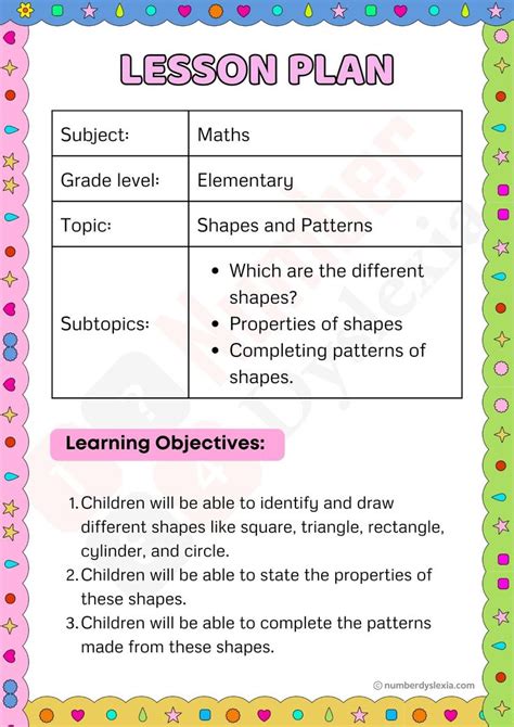Lesson Plan Making 2d Shapes With Straws