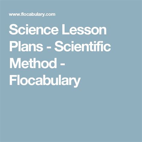 Lesson Plan Scientific Method Flocabulary Scientific Method Lesson Plan 5th Grade - Scientific Method Lesson Plan 5th Grade