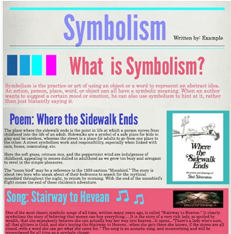 Lesson Plan Symbolism Making Thinking Visible With Technology Symbolism Worksheet Middle School - Symbolism Worksheet Middle School