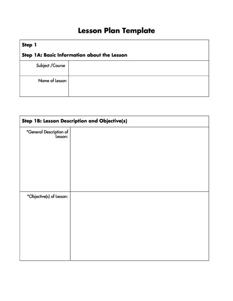 Lesson Plan Template Word Doc Resource For Teachers Lesson Plan Template Ks1 - Lesson Plan Template Ks1