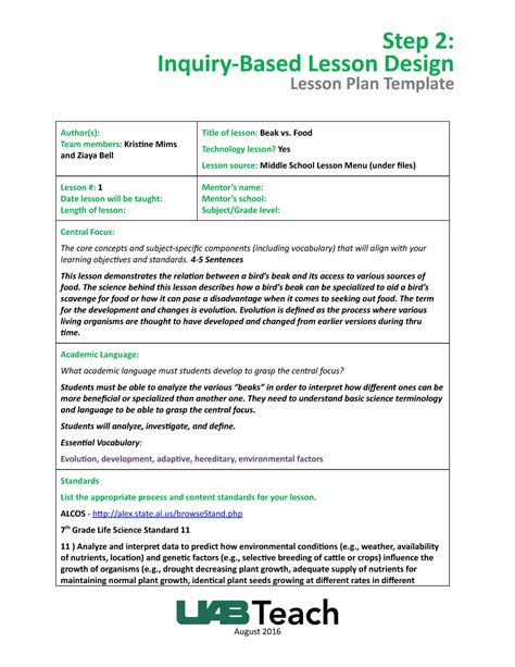 Lesson Plans Inquiry Based Learning Institute Inquiry Science Lesson Plans - Inquiry Science Lesson Plans