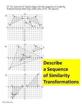 Lesson Practice A Similarity Transformations Answers