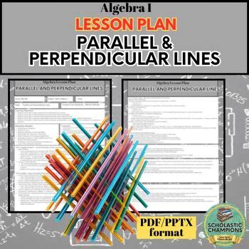 lesson title parallel perpendicular and intersecting lines