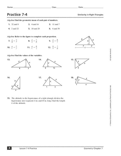 Full Download Lesson 12 2 Problem Solving With Right Triangles Worksheet Answers 