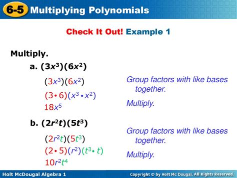 Read Lesson 6 5 Multiplying Polynomials 