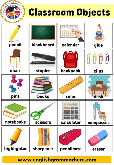 Read Lesson Classroom Objects Esl Kidstuff 