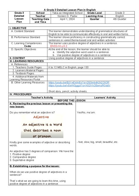 Full Download Lesson Guide In English 3 