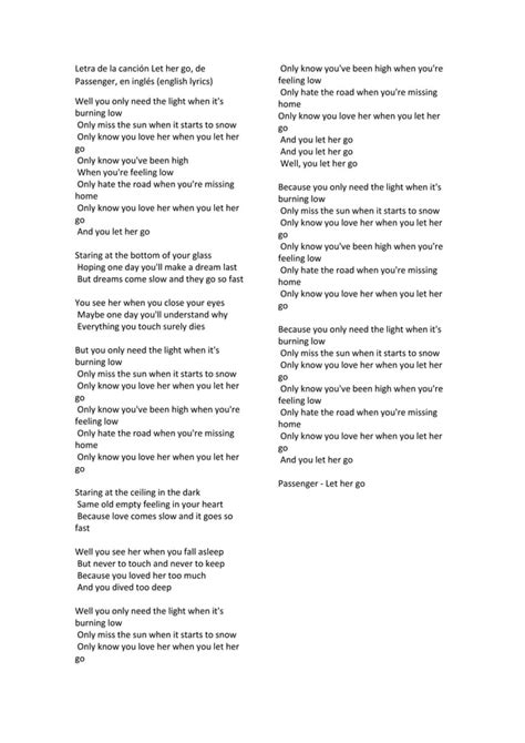 Let It Be Letra