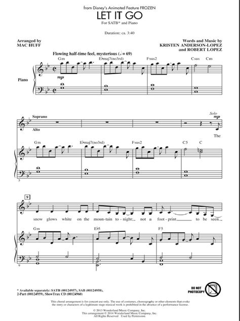 Let It Go Satb