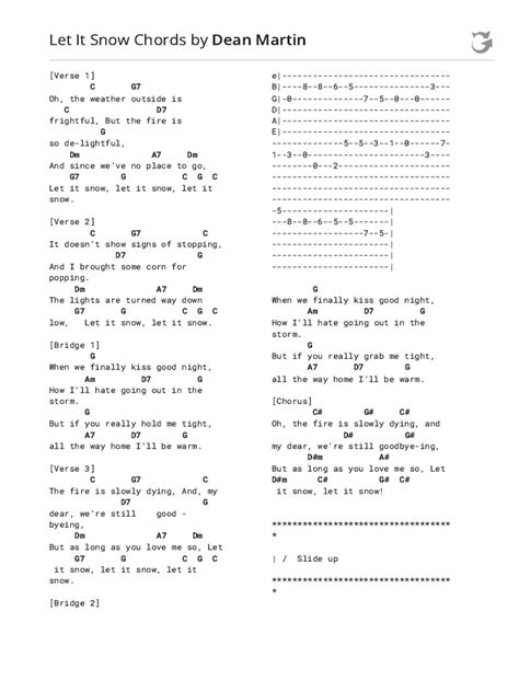 Let It Snow Chords