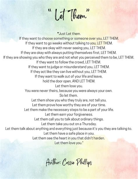 Let Them Poem