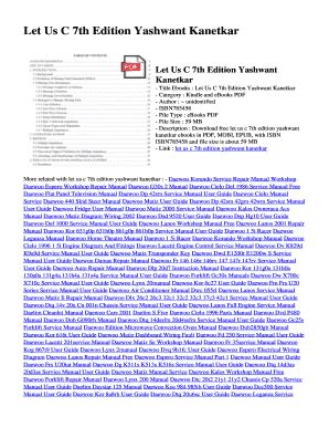 Download Let Us C 7Th Edition Yashwant Kanetkar 