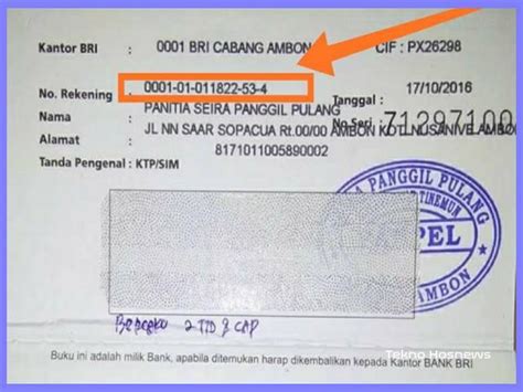 LETAK NO REKENING BRI：Tanpa Kartu ATM, Begini Cara Cek Saldo BRI Secara Online