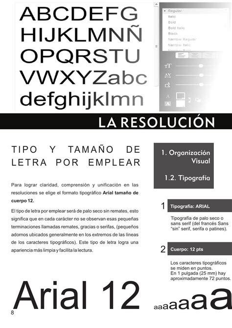 Letra Arial 12