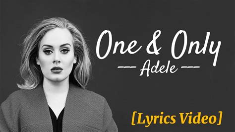 Letra De Adele One And Only