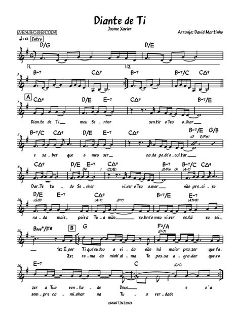 Letra Diante De Ti