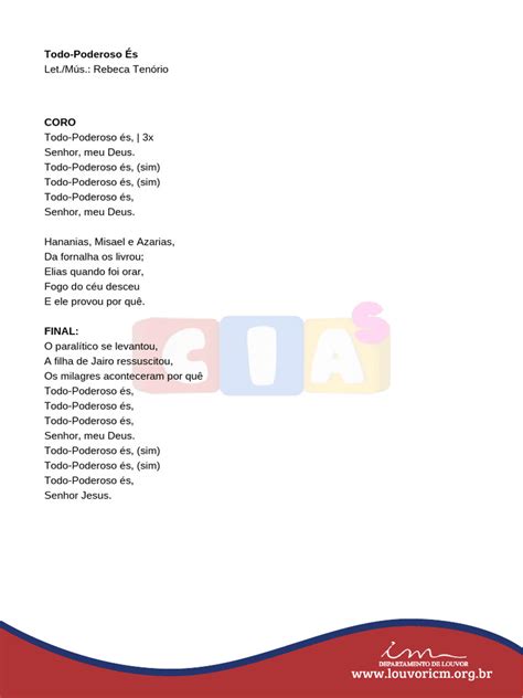 Letra Todo Poderoso