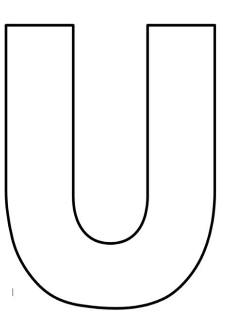 Letra U Para Imprimir