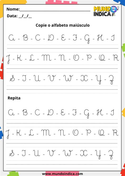 Letras Maiúsculas Cursivas