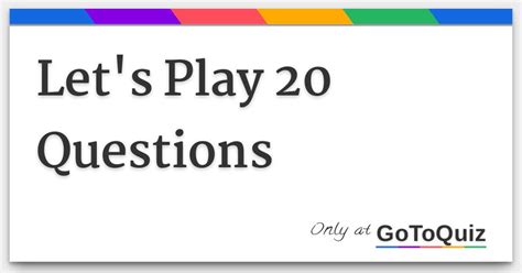 lets play 20 questions pdf