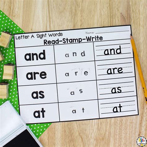 Letter A Sight Words Read Spell Amp Write Sight Words Starting With A - Sight Words Starting With A