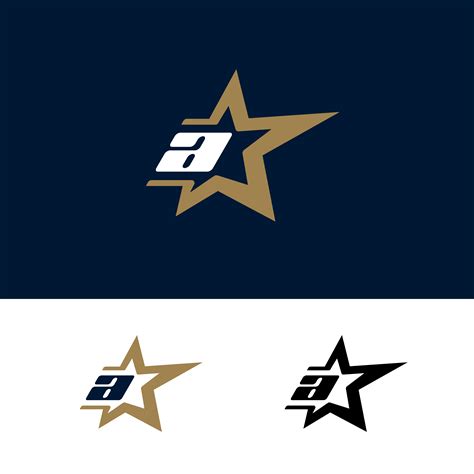 Letter A Star Logo
