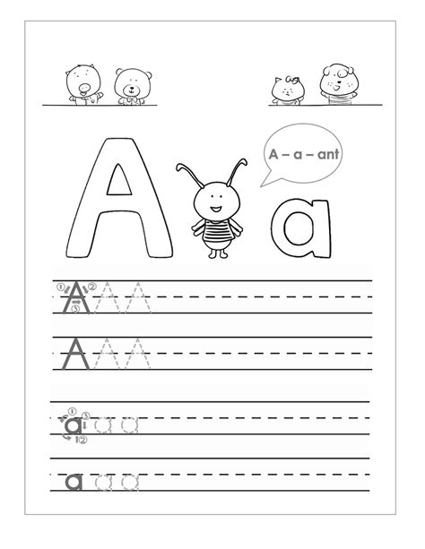Letter A Tracing Worksheets Preschool Ndash Letter Worksheets Letter Tracing Worksheets For Preschool - Letter Tracing Worksheets For Preschool