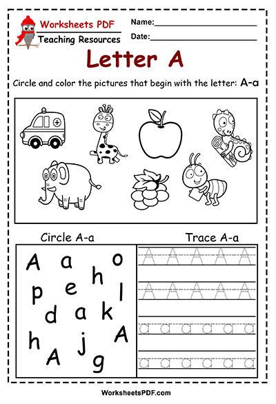 Letter A Worksheets Recognize Trace Amp Print Tracing Letter A Worksheet - Tracing Letter A Worksheet