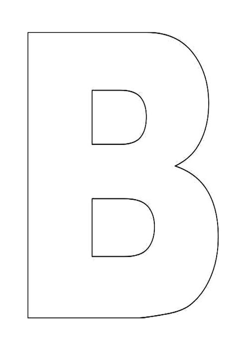 Letter B Outline Downloadable Amp Printable Templates Just Letter B Print Out - Letter B Print Out