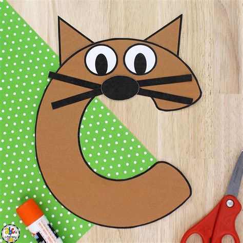 Letter C Cat Craft Letter Recognition Craft For Letter C Template For Preschool - Letter C Template For Preschool