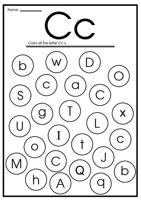 Letter C Preschool Worksheets And Printables Mommy Is Preschool Worksheet  Letter C - Preschool Worksheet, Letter C