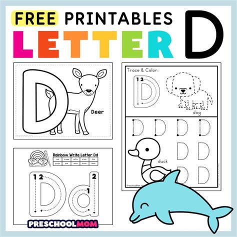 Letter D Preschool Printables Preschool Mom Letter D Worksheets For Kindergarten - Letter D Worksheets For Kindergarten