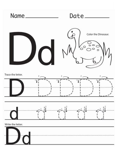 Letter D Worksheet For Preschool   Downloadable Letter D Worksheets For Preschool Kindergarten - Letter D Worksheet For Preschool