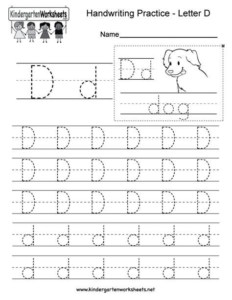 Letter D Worksheets For Kindergarten Amulette Letter D Worksheet For Preschool - Letter D Worksheet For Preschool