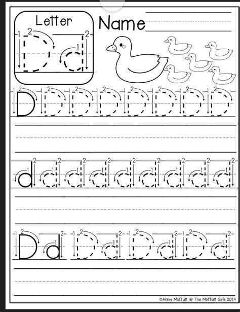 Letter D Worksheets Recognize Trace Amp Print Letter D Practice Sheet - Letter D Practice Sheet